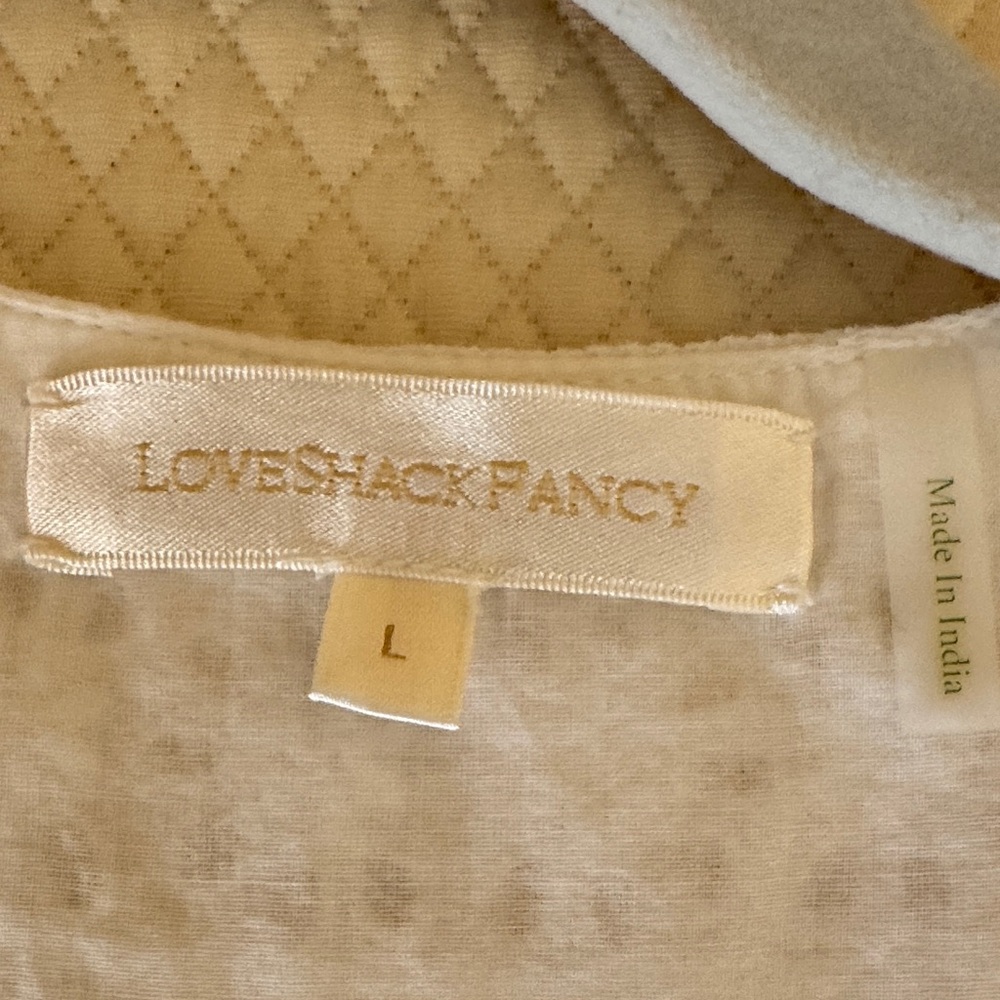 LoveShackFancy White Eyelet Mini Dress - Picture 5 of 6
